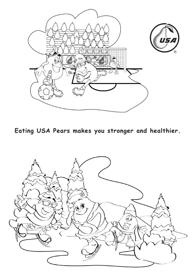 Downloadable coloring-playingpears
